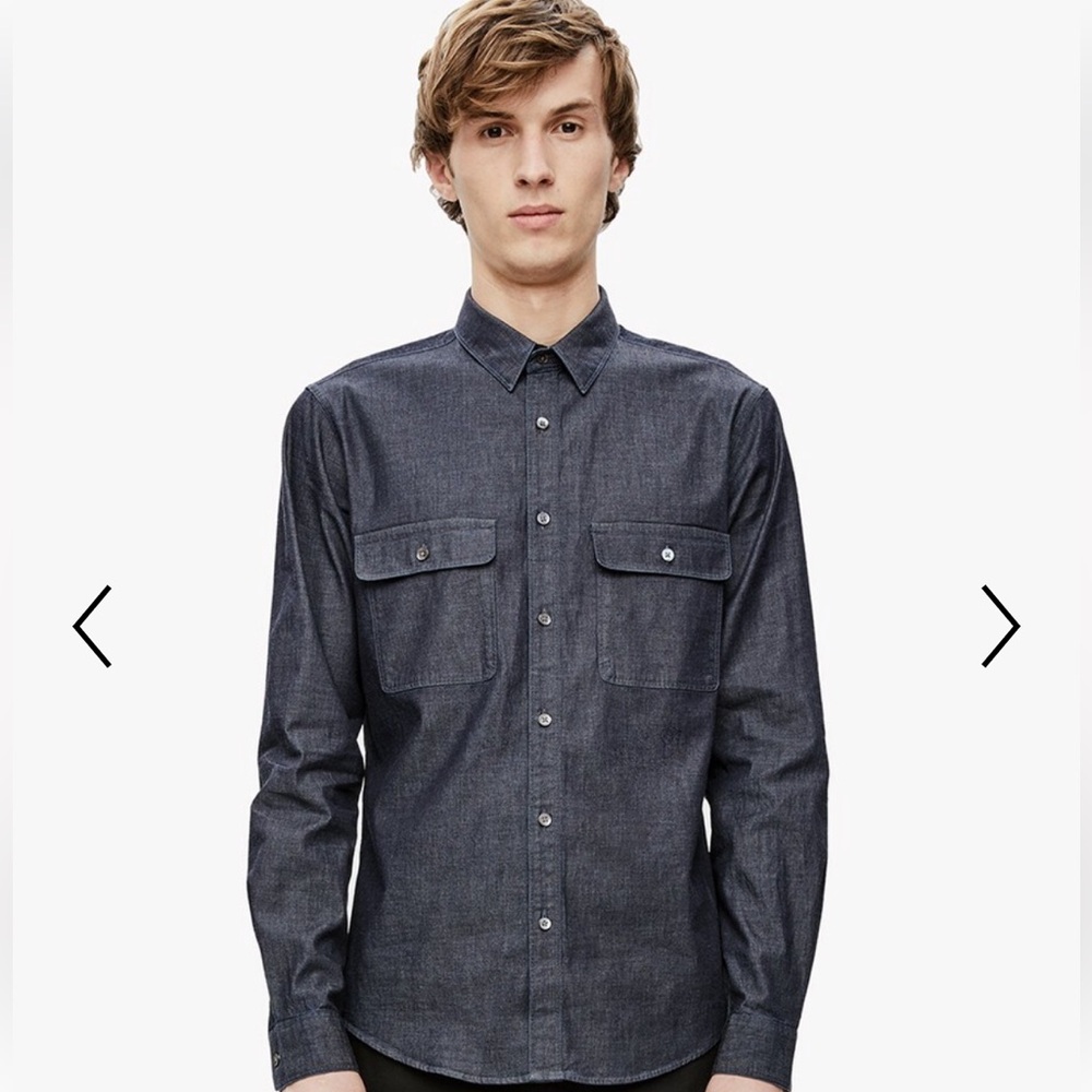 Theory Dark Denim Shirt
